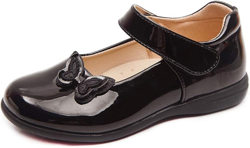 flat black party shoes