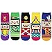 kilofly Novelty Crew Socks Value Pack [Set of 5 Pairs]