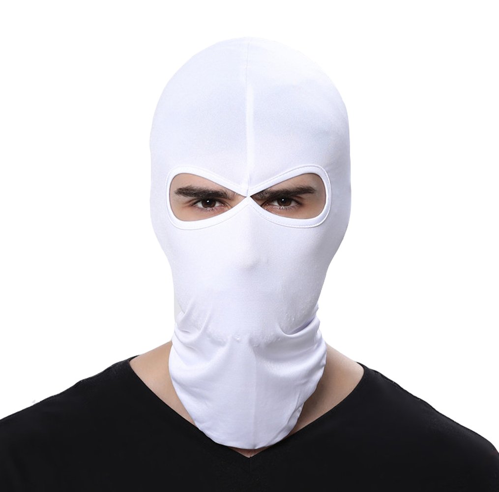 GANWAY Wind Cap Motorcycle Ski Masks Balaclavas Outdoor Sports Cycling Hat (White)