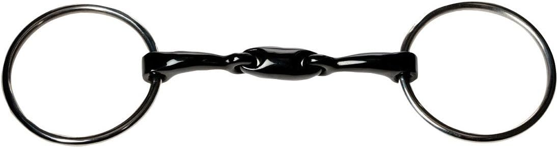 JP Korsteel Sweet Iron Oval Link Loose Ring Snaffle Bit, 5"