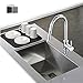 GAINWELL High Arch Kitchen Sink Faucet with Pull Out Sprayer Solid Brass Chrome