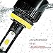 LED Headlight Bulbs All-in-One Conversion Kit - H11 (H8, H9) 2Pcs 72W 8000Lm 6500K Cool White with COB Chips Super Bright - 2 Year Warranty (H11(H8,H9))