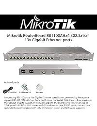 Mikrotik RouterBOARD rb1100ahx4 13 x puertos Gigabit Ethernet Router máximo rendimiento de hasta 7,5 Gbit