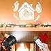 Christmas Projector Lights Outdoor Waterproof LED Landscape Spotlights White 3D Rotating Projector with Remote Control & 21 Moving Patterns for Xmas Halloween Party Wedding Garden Indoor Decoration