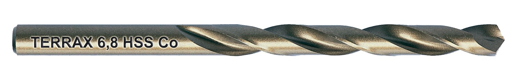 Ruko Terrax HSS-CO5 Spiral Drill Bits 6.8 mm Pack of 10 in Plastic Pack