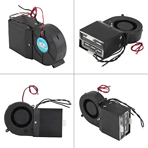 Keenso Portable Car Heater, Fast Heating Defrost Defogger 12V Adjustable Cigarette LighterCooling Fan 2 Wide Outlet Plug in Cigarette Lighter