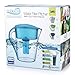 LeDoux Waters 10 Cup Water Pitcher Filters with 1 Filter, BPA Free, Ionizer, Pourer, Jug, Filter System (Blue)