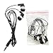 YFSFQS Kids Bulk Earbuds Headphones 50 Pack, Individually Bagged, Wholesale Disposable Wired Earphones Perfect for School Classroom Libraries Students (Black)