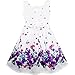 Sunny Fashion Girls Dress Purple Sunflower Green Leaves Butterfly Size 4-12