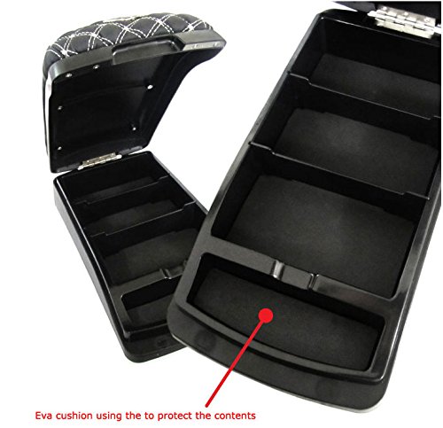 Universal Car Armrest Storage Multi Case Pocket Vehicle Center Console Box (White)