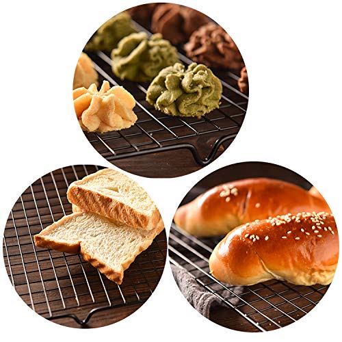 HiGift 4 Pack Cooling Racks for Baking, Wire Baking Rack Bakeware Size 16’’x10’’