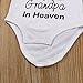 Baby Clothes,Efaster Hand Picked For Earth By My Grandpa In Heaven Letter Romper (3-6M)