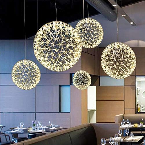 Pendant Lights Modern Hanglamp Pendant Light for Dining Room Design LED Pendant Firework Hanglamp,Warm White,Wide 25cm 12pcs led
