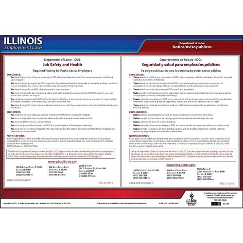 Buy Illinois Workplace Safety & for Public Employees Laminated Online