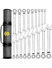 Juego de llaves de trinquete [18 piezas metricas]