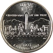 2007 D Utah State Quarter BU Uncirculated Clad 25c Coin