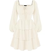 Scarlet Darkness Renaissance Dress for Women Off Shoulder Long Sleeve Medieval Corset Dresses