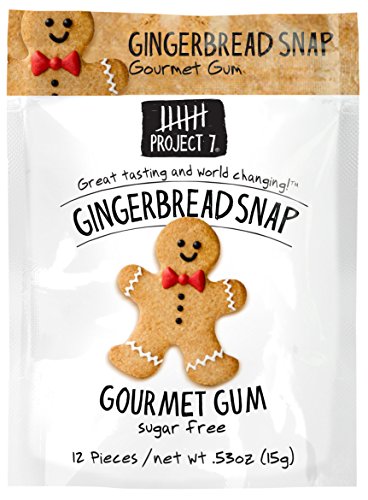 Project 7 Gingerbread Snap Holiday Gourmet Gum (Pack of 1)