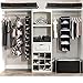 ZOBER Hanging Shoe Organizer for Closet, 10 Shelves - Hanging Shoe Rack W/Side Pockets - Narrow, Space Saving, Durable