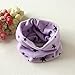Sannysis Autumn Winter Boys Girls Collar Baby Scarf Cotton Warmer Neck Scarf (Purple)