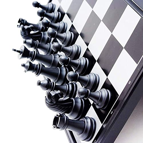 Multipurpose Magnetic Travel Chess Set with Folding Chess Board Educational Toys for Kids and Adults (12.6")