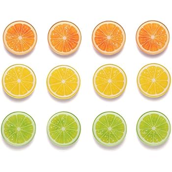 Fridge Magnets Refrigerator Magnets (12 Orange)