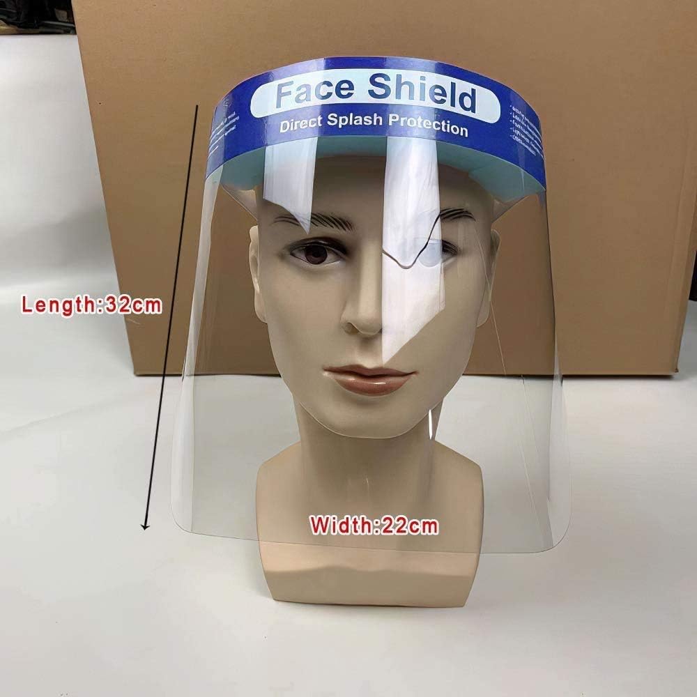 Full Face Shield Visor, Transparent Plastic Face Shield to Prevent Droplet (1)