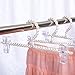 Jili Online 30cm Luxury Pearl Beaded Clothes Hangers Decorative Pants Trousers Clothes Hanger with Clip for Adults - White, 30cm