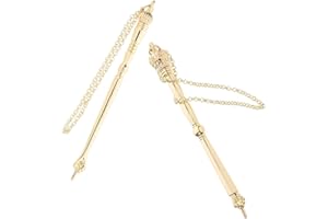 SUPVOX 2pcs Jewish Bible Reading Pointer Metal Yad Torah Book Indexing Stick for Bar Mitzvah and Scripture