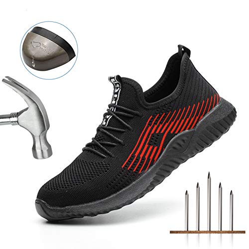 Safety Shoes For Men Work Construction Sneakers Breathable