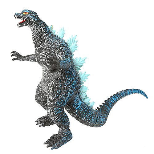 rainbow yuango Godzilla 14" 13" 7" Standing Gojirasaurus Dinosaur Model Action Figure Toy Soft Vinyl Plastic Dino Movie Monster Series for Kids(Blue)