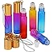 Glass Roller Bottles, ESARORA 24 Pack 10ml Gradient Color Essential Oil Roller Bottles with Stainless Steel Roller Ball and Golden hanging cap(3 Dropper,2 Funnel,6 Extra Roller Ball,30 Label,2 Opener)