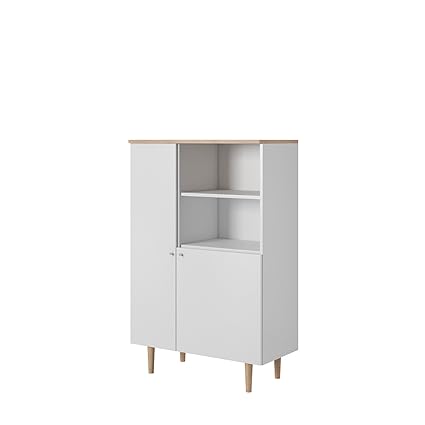 Mirjan24 Kommode Loveli LR80 im skandinavischen Stil, Anrichte, Mehrzweckschrank, Sideboard, Wohnzimmerschrank, Schrank, Wohn
