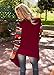 DREAGAL Ladies Geometric Print Drape Front Cable Cardigan Wine Red XX-large