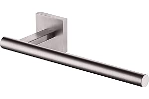 KOKOSIRI Towel Holder Brushed Nickel Bathroom Accessory Hand Towel Bars Wall Mounted Kitchen Cabinet Paper Holder Stainless Steel, B3008BR