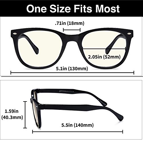 Gamma Ray Blue Light Blocking Glasses for TV, Computer Gaming and