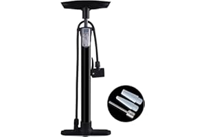 Bike Pump, [160PSI/11Bar] Diyife Portable Floor Pump, Ergonomic Anti-Leak Bicycle Pump with Antifreezing Tube for Road Mounta