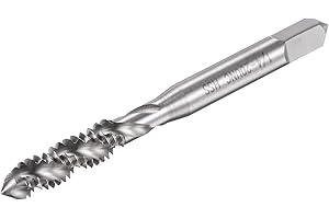 uxcell Spiral Flute Threading Tap 1/4-20 UNC, HSS (High Speed Steel) Uncoated Machine Thread Screw Tap 3 Flutes Tapping Tool 