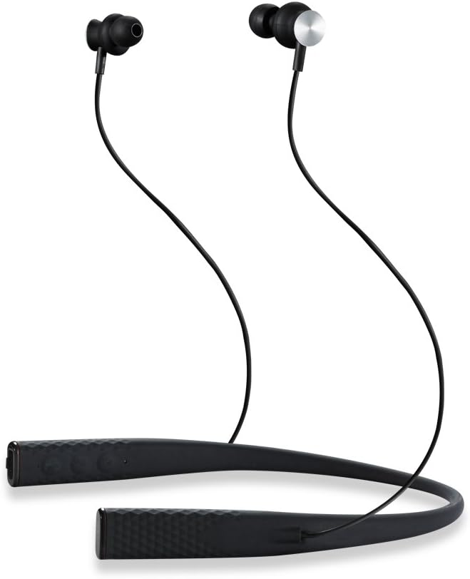 ILE Bluetooth CSR 4.1 Headphones Lightweight Wireless Neckband Headset IPX5 Water Resistant Earphones Sport magnetic Ear Buds with Built-in-Mic. for iPhone, iPad, Samsung other Bluetooth-Devices Black