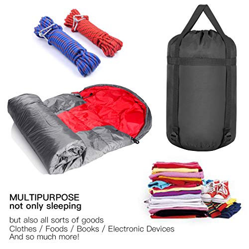 TINANA Compression Stuff Sack, Waterproof Sleeping Bags Storage Stuff Sack Organizer, Great for Backpacking and Camping Hiking (2 Pack) - Thumbnail 5