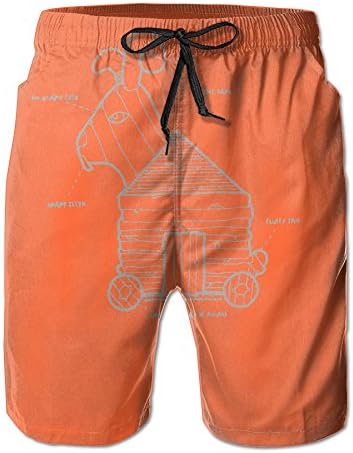 Handmade Wooden Sheep Cool Man Swim Trunks 8.82oz 2017 Summer