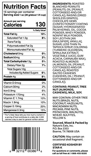 NATURE’S EATS NUTS FOR RECOVERY MUSCLE TRAIL MIX, OZ, ASSORTED, 16 OZ