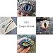 Beadthoven 90pcs 25mm Mixed Style Round Glass Dragon Eye Gem Cover Cabochon for Dome Jewelry Finding Cameo Pendent Doll Making