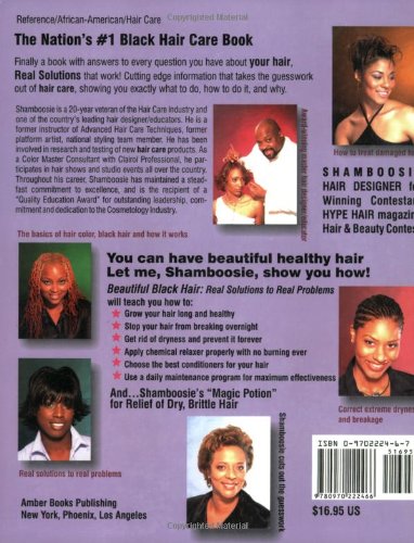 Beautiful Black Hair Real Solutions To Real Problems Amazon Co
