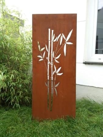 Garten Sichtschutz Aus Metall Rost Gartenzaun Gartendeko Edelrost Sichtschutzwand 031344 2 150 50 2cm