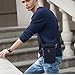 liangdongshop 5.8'' Water Resistant Oxford Waist Pack Phone Bag Crossbody Pouch(Black)
