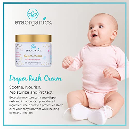 Era Organics Diaper Rash Cream Extra Soothing Zinc Oxide Diaper Rash