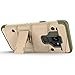 Zizo Bolt Series Galaxy S9 Case - Full Curved Glass Screen Protector with Holster and 12ft Military Grade Drop Tested (Desert Tan & Camo Green)
