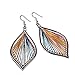 Elogoog Women's Girls Elegant Jewellery Bohemia Ethnic Ellipse Dangle Stud Earrings Eardrop (Multicolor)