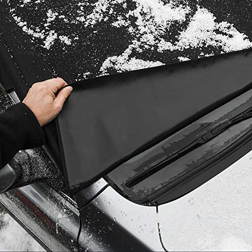 FrostGuard Plus Winter Windshield Cover with Builtin Security Panels